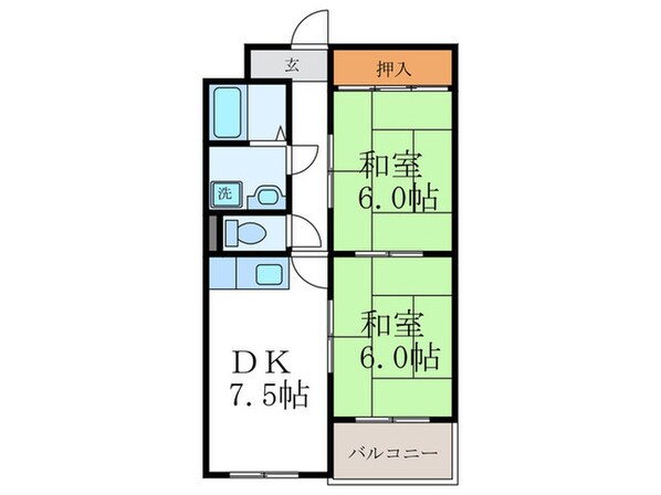 エスパシオ石田の物件間取画像